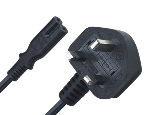 Singapore PSB Spring certified 2 prong IEC C7 power cord receptacle