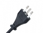 Italy power cord three prong plug with IMQ certification