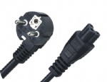 IEC C5 3 prong power cord receptacle with all European approvals